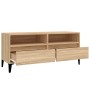 Mueble de TV madera contrachapada roble Sonoma 100x34,5x44,5 cm en Muebles TV | Comprar online en Foru.es