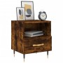 Mesita noche 2 uds madera ingeniería roble ahumado 40x35x47,5cm de vidaXL, Mesitas de noche - Ref: Foro24-827399, Precio: 71,...