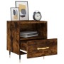 Mesita noche 2 uds madera ingeniería roble ahumado 40x35x47,5cm de vidaXL, Mesitas de noche - Ref: Foro24-827399, Precio: 71,...