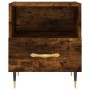 Mesita noche 2 uds madera ingeniería roble ahumado 40x35x47,5cm de vidaXL, Mesitas de noche - Ref: Foro24-827399, Precio: 71,...