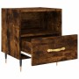 Mesita noche 2 uds madera ingeniería roble ahumado 40x35x47,5cm de vidaXL, Mesitas de noche - Ref: Foro24-827399, Precio: 71,...