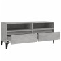 Mueble de TV madera contrachapada gris hormigón 100x34,5x44,5cm en Muebles TV | Comprar online en Foru.es