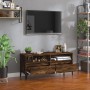 Mueble de TV madera contrachapada roble ahumado 100x34,5x44,5cm en Muebles TV | Comprar online en Foru.es