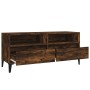 Mueble de TV madera contrachapada roble ahumado 100x34,5x44,5cm en Muebles TV | Comprar online en Foru.es