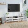 Mueble de TV madera contrachapada blanco 150x30x44,5 cm en Muebles TV | Comprar online en Foru.es