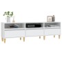 Mueble de TV madera contrachapada blanco 150x30x44,5 cm en Muebles TV | Comprar online en Foru.es