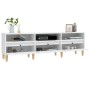 Mueble de TV madera contrachapada blanco 150x30x44,5 cm en Muebles TV | Comprar online en Foru.es