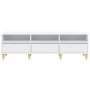 Mueble de TV madera contrachapada blanco 150x30x44,5 cm en Muebles TV | Comprar online en Foru.es