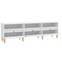 Mueble de TV madera contrachapada blanco 150x30x44,5 cm en Muebles TV | Comprar online en Foru.es