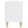 Mueble de TV madera contrachapada blanco 150x30x44,5 cm en Muebles TV | Comprar online en Foru.es