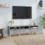 Mueble de TV madera contrachapada gris hormigón 150x30x44,5 cm en Muebles TV | Comprar online en Foru.es