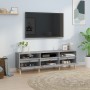 Mueble de TV madera contrachapada gris hormigón 150x30x44,5 cm en Muebles TV | Comprar online en Foru.es