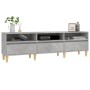 Mueble de TV madera contrachapada gris hormigón 150x30x44,5 cm en Muebles TV | Comprar online en Foru.es