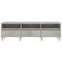 Mueble de TV madera contrachapada gris hormigón 150x30x44,5 cm en Muebles TV | Comprar online en Foru.es