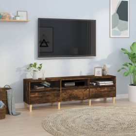 Mueble de TV madera contrachapada roble ahumado 150x30x44,5 cm en Muebles TV | Comprar online en Foru.es