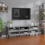 Mueble de TV madera contrachapada gris hormigón 150x30x44,5 cm en Muebles TV | Comprar online en Foru.es