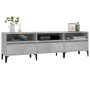 Mueble de TV madera contrachapada gris hormigón 150x30x44,5 cm en Muebles TV | Comprar online en Foru.es