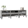 Mueble de TV madera contrachapada gris hormigón 150x30x44,5 cm en Muebles TV | Comprar online en Foru.es