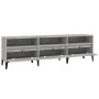 Mueble de TV madera contrachapada gris hormigón 150x30x44,5 cm en Muebles TV | Comprar online en Foru.es
