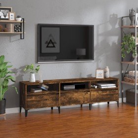 Mueble de TV madera contrachapada roble ahumado 150x30x44,5 cm en Muebles TV | Comprar online en Foru.es