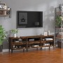 Mueble de TV madera contrachapada roble ahumado 150x30x44,5 cm en Muebles TV | Comprar online en Foru.es