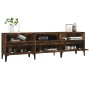 Mueble de TV madera contrachapada roble ahumado 150x30x44,5 cm en Muebles TV | Comprar online en Foru.es