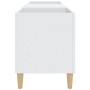 Mueble para discos de madera de ingeniería blanco 121x38x48 cm en Armarios y almacenamiento | Comprar online en Foru.es