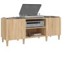 Mueble para discos de madera de roble Sonoma 121x38x48 cm en Armarios y almacenamiento | Comprar online en Foru.es
