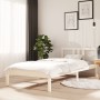 Estructura de cama madera maciza blanco 90x200 cm de vidaXL, Camas y somieres - Ref: Foro24-814870, Precio: 78,42 €, Descuent...