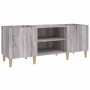 Mueble para discos madera contrachapada gris sonoma 121x38x48cm en Armarios y almacenamiento | Comprar online en Foru.es