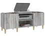 Mueble para discos madera contrachapada gris sonoma 121x38x48cm en Armarios y almacenamiento | Comprar online en Foru.es