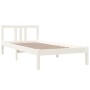 Estructura de cama madera maciza blanco 90x200 cm de vidaXL, Camas y somieres - Ref: Foro24-814870, Precio: 78,42 €, Descuent...