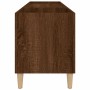 Mueble de discos madera contrachapada roble marrón 121x38x48 cm en Armarios y almacenamiento | Comprar online en Foru.es