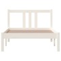Estructura de cama madera maciza blanco 90x200 cm de vidaXL, Camas y somieres - Ref: Foro24-814870, Precio: 78,42 €, Descuent...