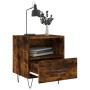 Mesita noche 2 uds madera ingeniería roble ahumado 40x35x47,5cm de vidaXL, Mesitas de noche - Ref: Foro24-827431, Precio: 51,...