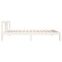 Estructura de cama madera maciza blanco 90x200 cm de vidaXL, Camas y somieres - Ref: Foro24-814870, Precio: 78,42 €, Descuent...