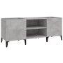 Mueble discos madera contrachapada gris hormigón 121x38x48 cm en Armarios y almacenamiento | Comprar online en Foru.es