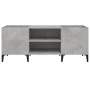 Mueble discos madera contrachapada gris hormigón 121x38x48 cm en Armarios y almacenamiento | Comprar online en Foru.es
