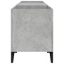 Mueble discos madera contrachapada gris hormigón 121x38x48 cm en Armarios y almacenamiento | Comprar online en Foru.es