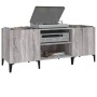 Mueble para discos madera contrachapada gris sonoma 121x38x48cm en Armarios y almacenamiento | Comprar online en Foru.es
