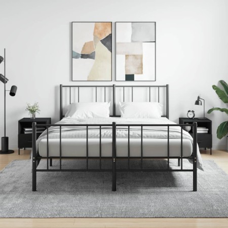 Mesitas de noche 2 uds madera ingeniería negro 40x35x47,5 cm de vidaXL, Mesitas de noche - Ref: Foro24-827439, Precio: 67,65 ...