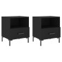 Mesitas de noche 2 uds madera ingeniería negro 40x35x47,5 cm de vidaXL, Mesitas de noche - Ref: Foro24-827439, Precio: 67,65 ...