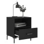 Mesitas de noche 2 uds madera ingeniería negro 40x35x47,5 cm de vidaXL, Mesitas de noche - Ref: Foro24-827439, Precio: 67,65 ...