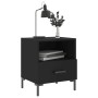 Mesitas de noche 2 uds madera ingeniería negro 40x35x47,5 cm de vidaXL, Mesitas de noche - Ref: Foro24-827439, Precio: 67,65 ...