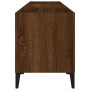 Mueble discos madera contrachapada roble marrón 121x38x48 cm en Armarios y almacenamiento | Comprar online en Foru.es