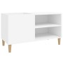 Mueble para discos madera contrachapada blanco 84,5x38x48 cm en Armarios y almacenamiento | Comprar online en Foru.es