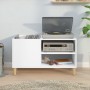 Mueble para discos madera contrachapada blanco 84,5x38x48 cm en Armarios y almacenamiento | Comprar online en Foru.es