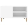 Mueble para discos madera contrachapada blanco 84,5x38x48 cm en Armarios y almacenamiento | Comprar online en Foru.es
