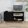 Mueble para discos madera contrachapada negro 84,5x38x48 cm en Armarios y almacenamiento | Comprar online en Foru.es