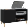 Mueble para discos madera contrachapada negro 84,5x38x48 cm en Armarios y almacenamiento | Comprar online en Foru.es